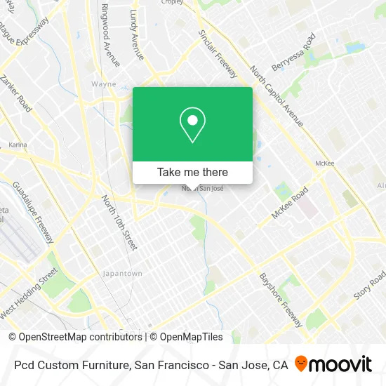 Pcd Custom Furniture map