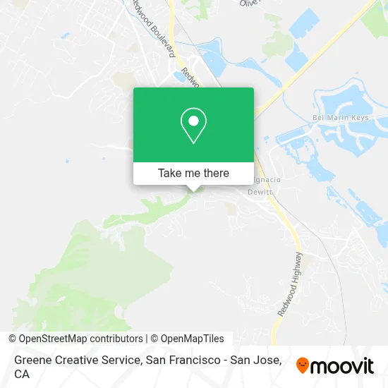 Greene Creative Service map