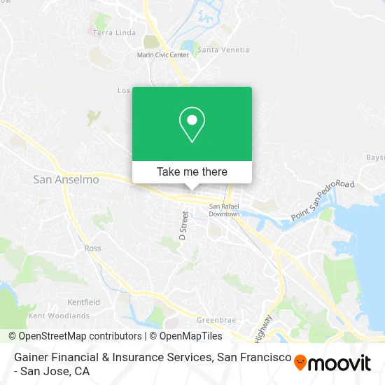 Gainer Financial & Insurance Services map