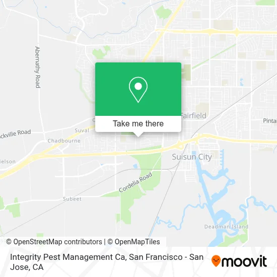 Integrity Pest Management Ca map
