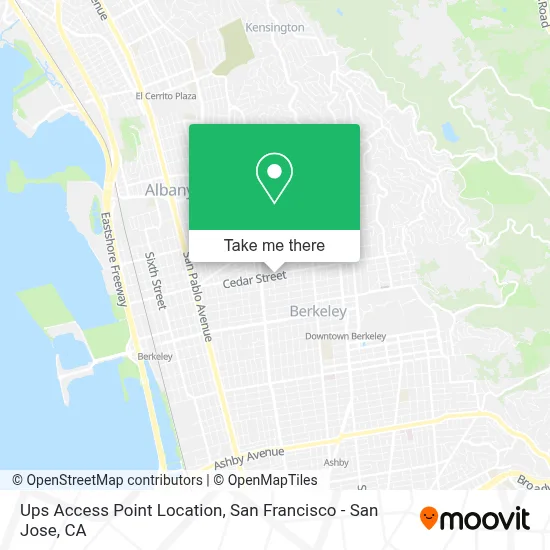 Ups Access Point Location map