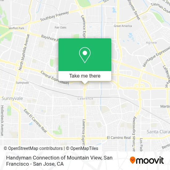 Handyman Connection of Mountain View map