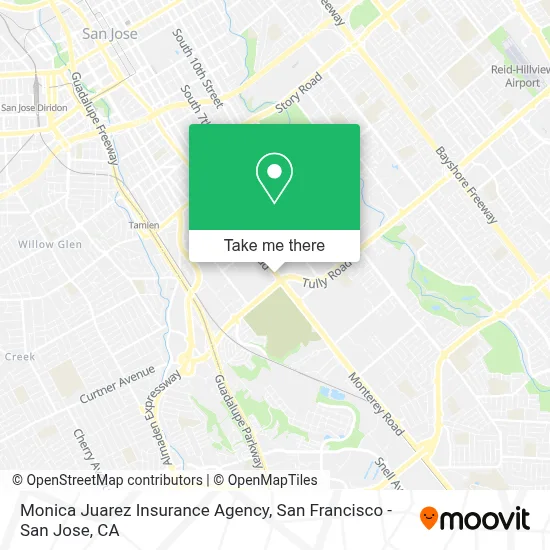 Monica Juarez Insurance Agency map