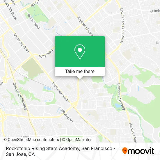 Rocketship Rising Stars Academy map