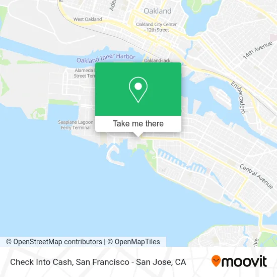 Check Into Cash map