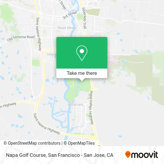 Napa Golf Course map