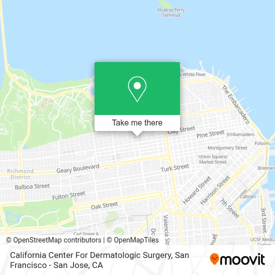 California Center For Dermatologic Surgery map