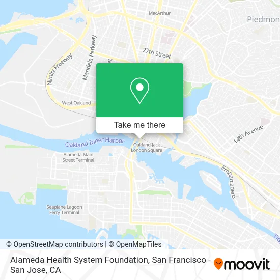 Alameda Health System Foundation map
