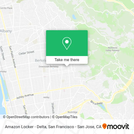 Amazon Locker - Delta map