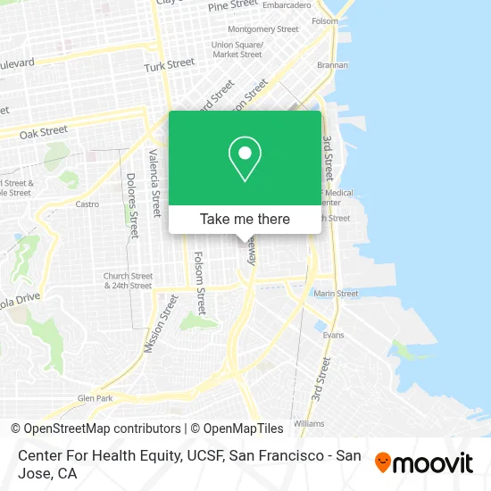 Center For Health Equity, UCSF map