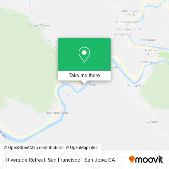 Riverside Retreat map