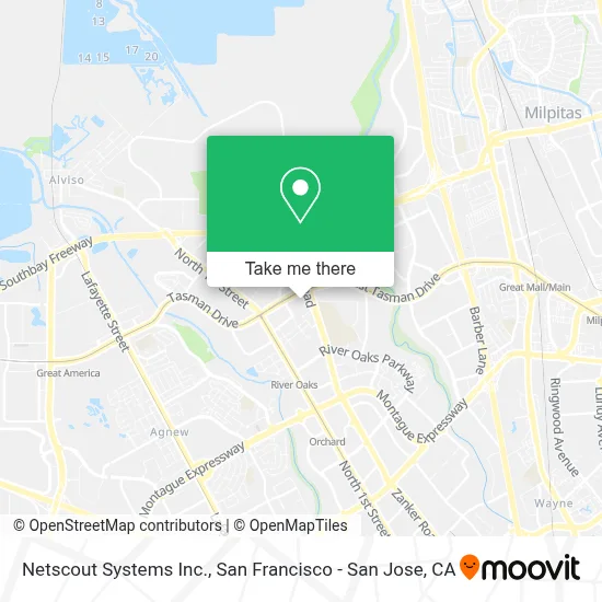 Netscout Systems Inc. map