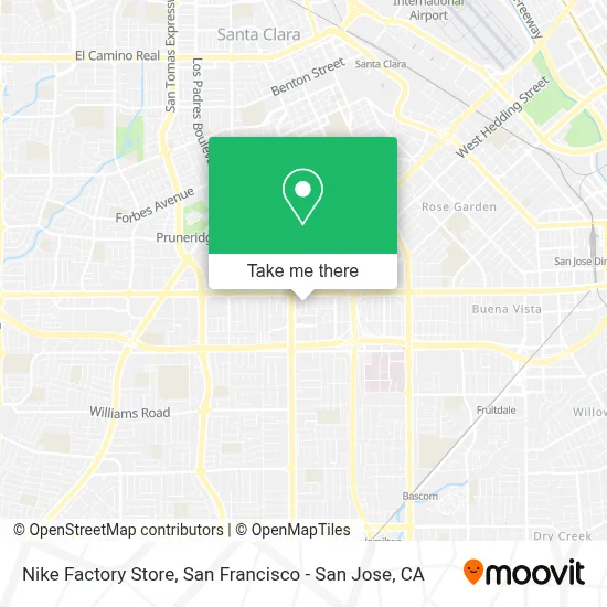 Nike Factory Store map