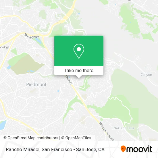 Rancho Mirasol map