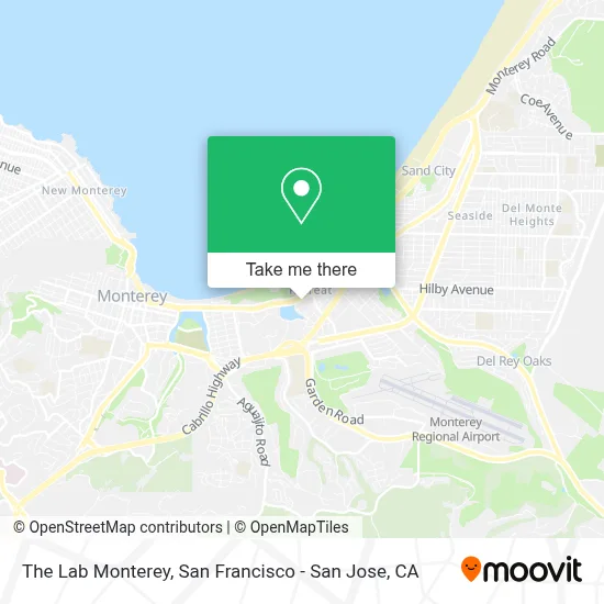 The Lab Monterey map
