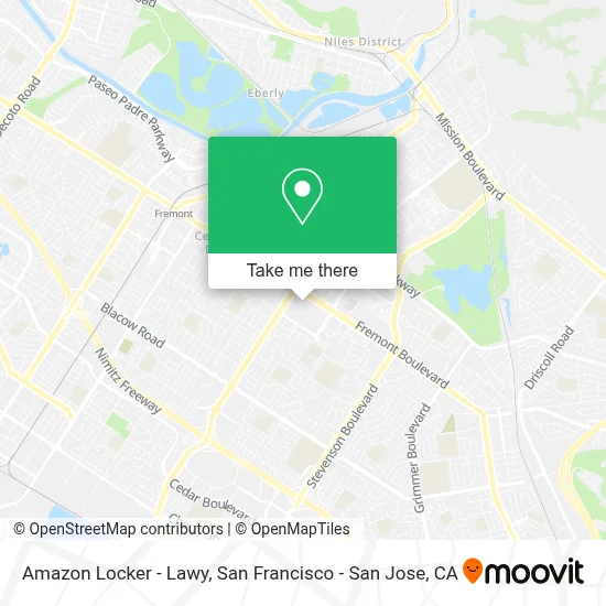 Amazon Locker - Lawy map
