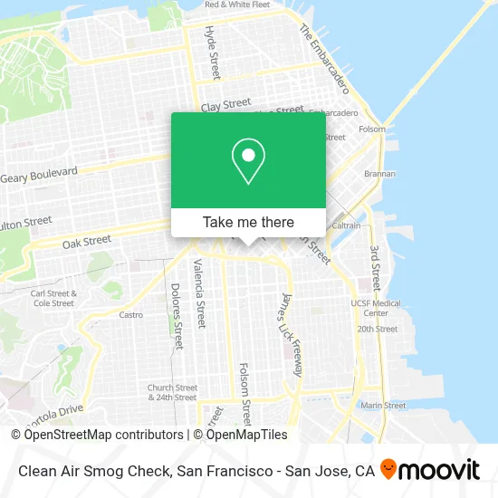 Clean Air Smog Check map