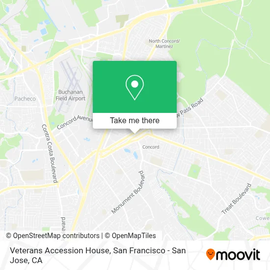 Veterans Accession House map