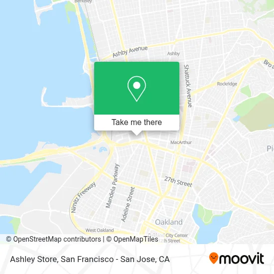 Ashley Store map