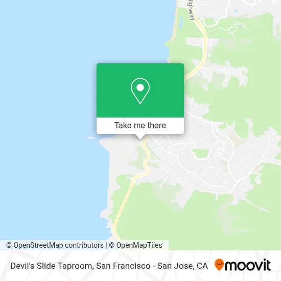 Devil's Slide Taproom map