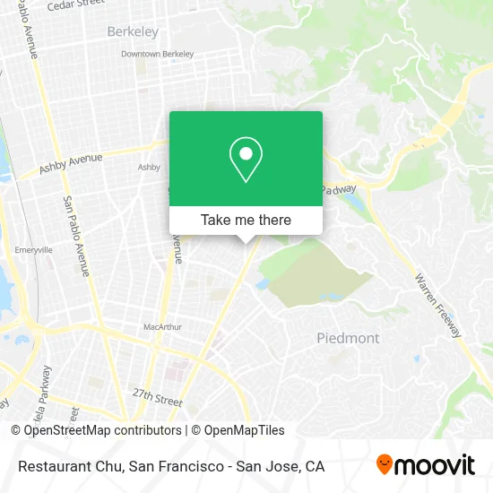 Restaurant Chu map