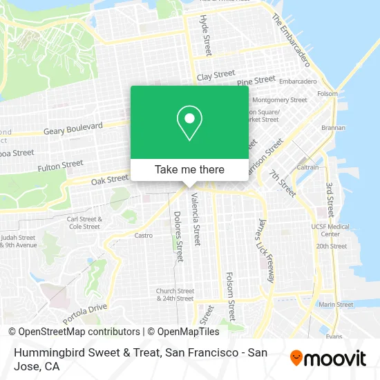 Hummingbird Sweet & Treat map
