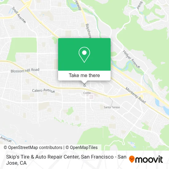 Skip's Tire & Auto Repair Center map