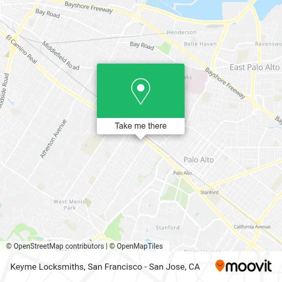 Keyme Locksmiths map