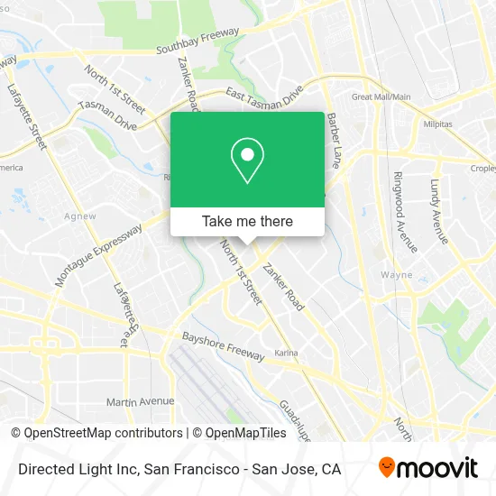 Directed Light Inc map