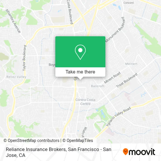Reliance Insurance Brokers map