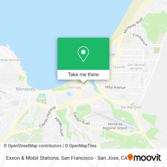 Exxon & Mobil Stations map