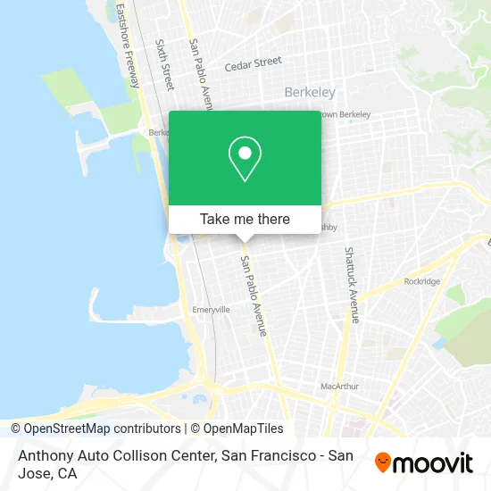 Anthony Auto Collison Center map