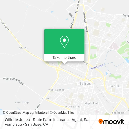Willette Jones - State Farm Insurance Agent map