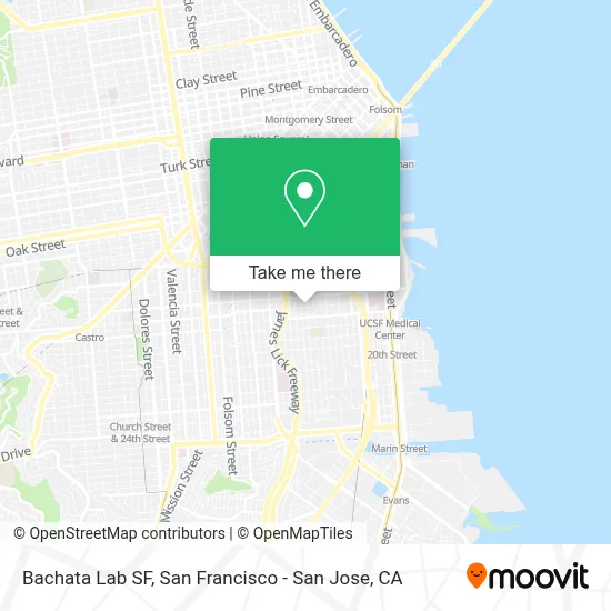 Bachata Lab SF map