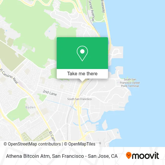 Athena Bitcoin Atm map