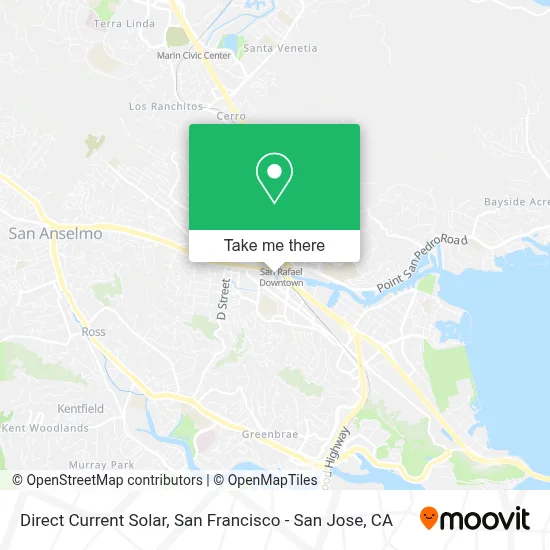 Direct Current Solar map