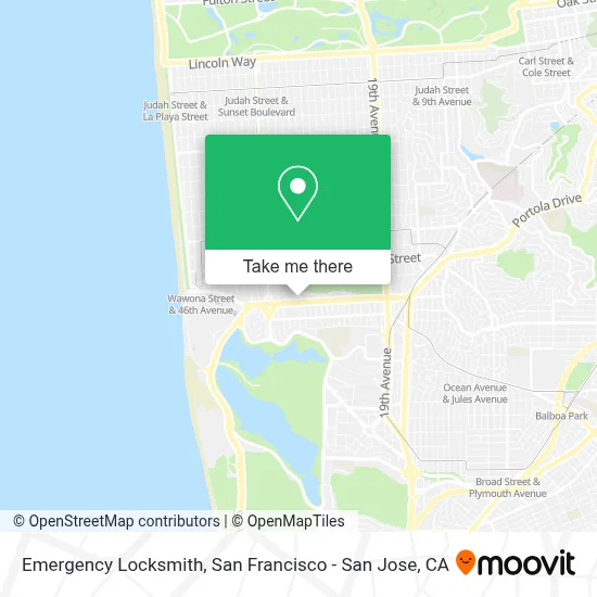 Emergency Locksmith map