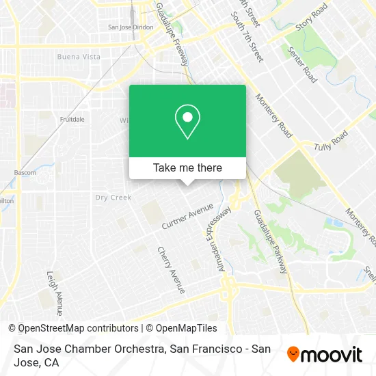 San Jose Chamber Orchestra map