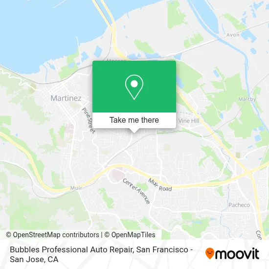 Bubbles Professional Auto Repair map