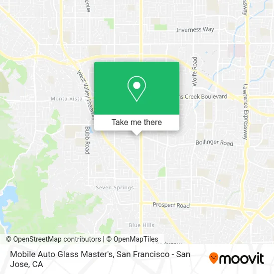 Mobile Auto Glass Master's map