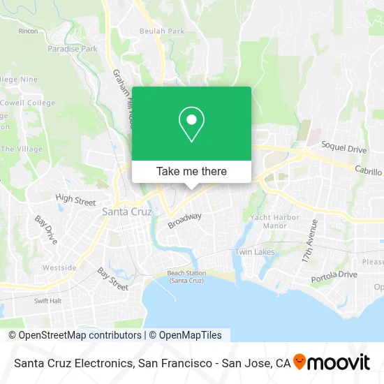 Santa Cruz Electronics map