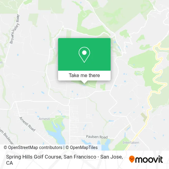 Spring Hills Golf Course map