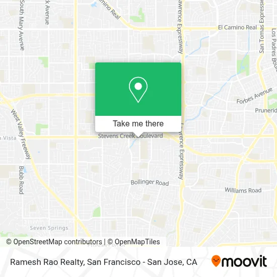 Ramesh Rao Realty map