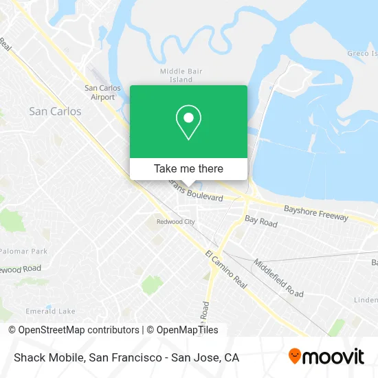 Shack Mobile map