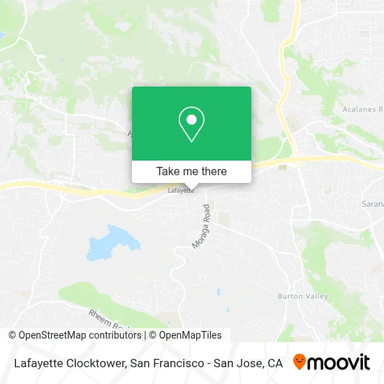 Lafayette Clocktower map