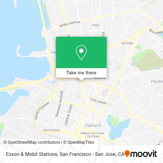 Exxon & Mobil Stations map