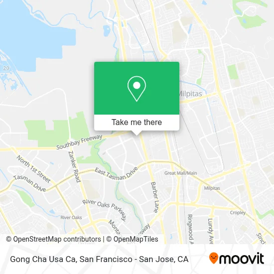 Gong Cha Usa Ca map