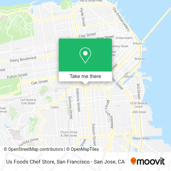 Us Foods Chef Store map