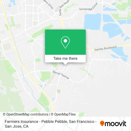 Farmers Insurance - Pebble Pebble map