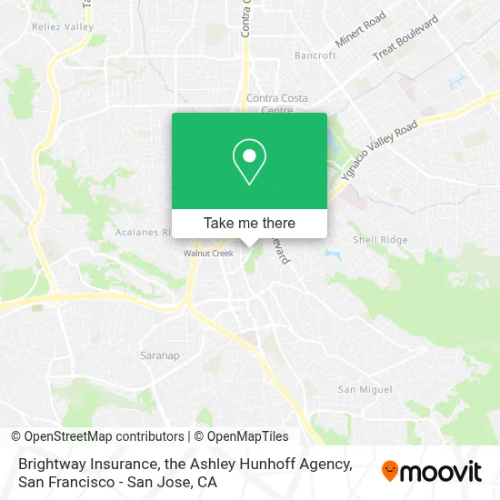 Brightway Insurance, the Ashley Hunhoff Agency map